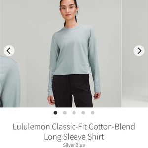 Lululemon Classic-Fit Cotton-Blend Long Sleeve Shirt
